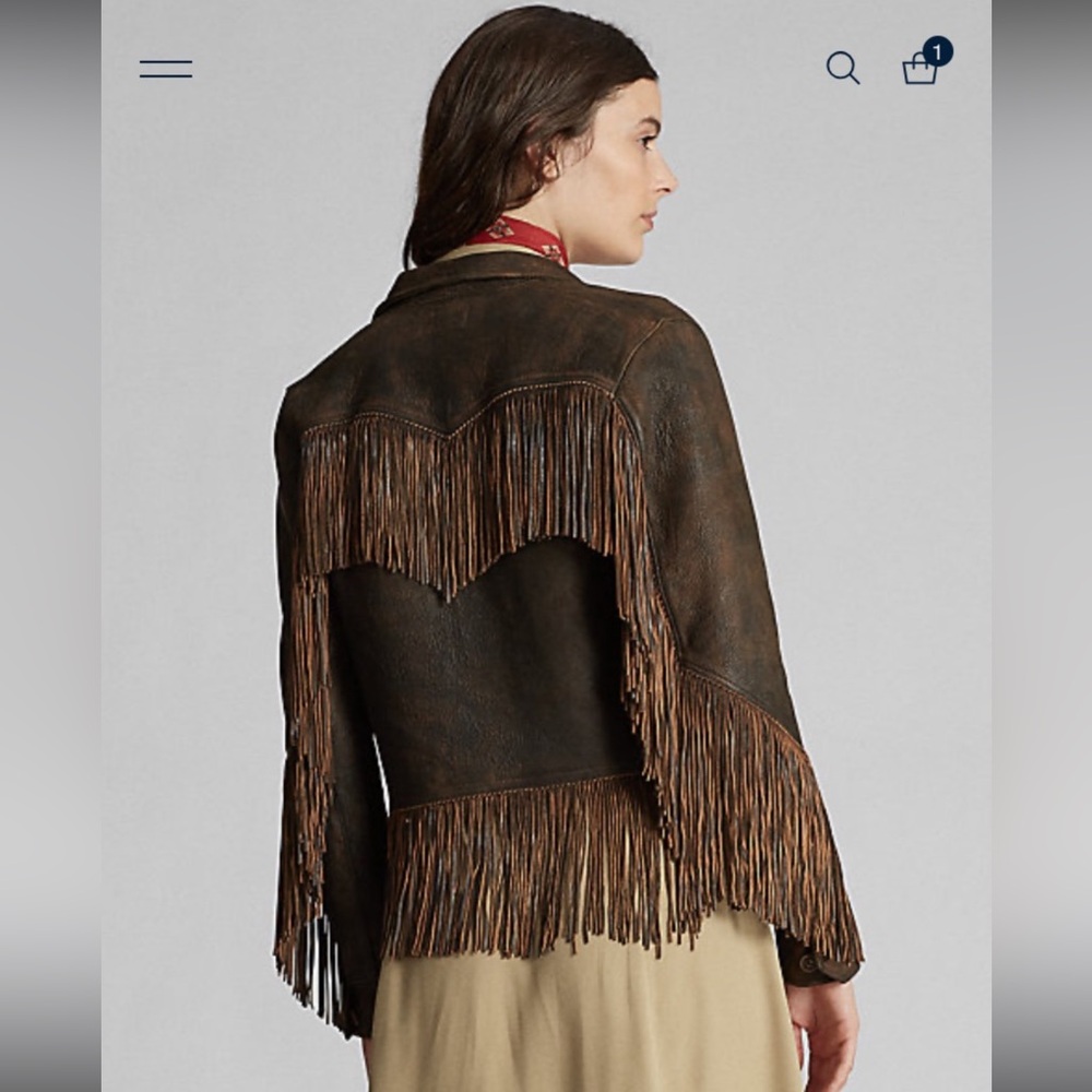 Ralph Lauren Double RL fringed jacket - Picture 3 of 13